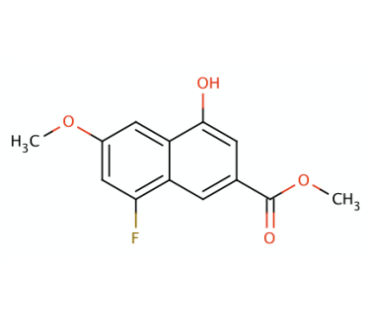 methyl 8-fluoro-4-hydroxy-6-methoxynaphthalene-2-carboxylate